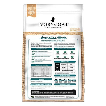 Ivory Coat Mature Cat Grain Free Salmon and Chicken | Pet Food Leaders