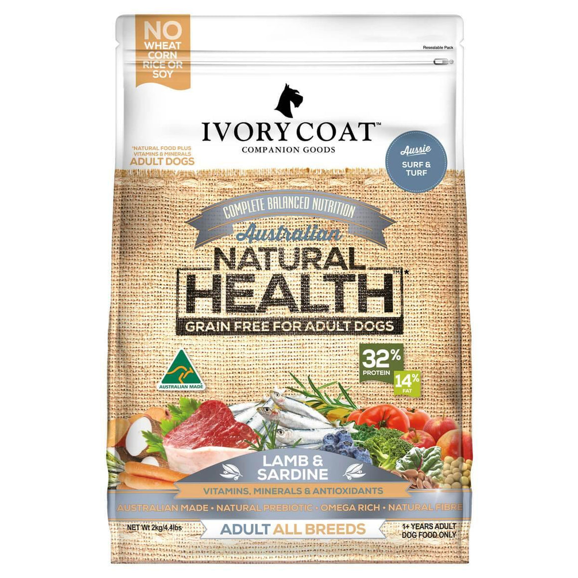 Ivory Coat Grain Free Lamb and Sardine | Pet Food Leaders