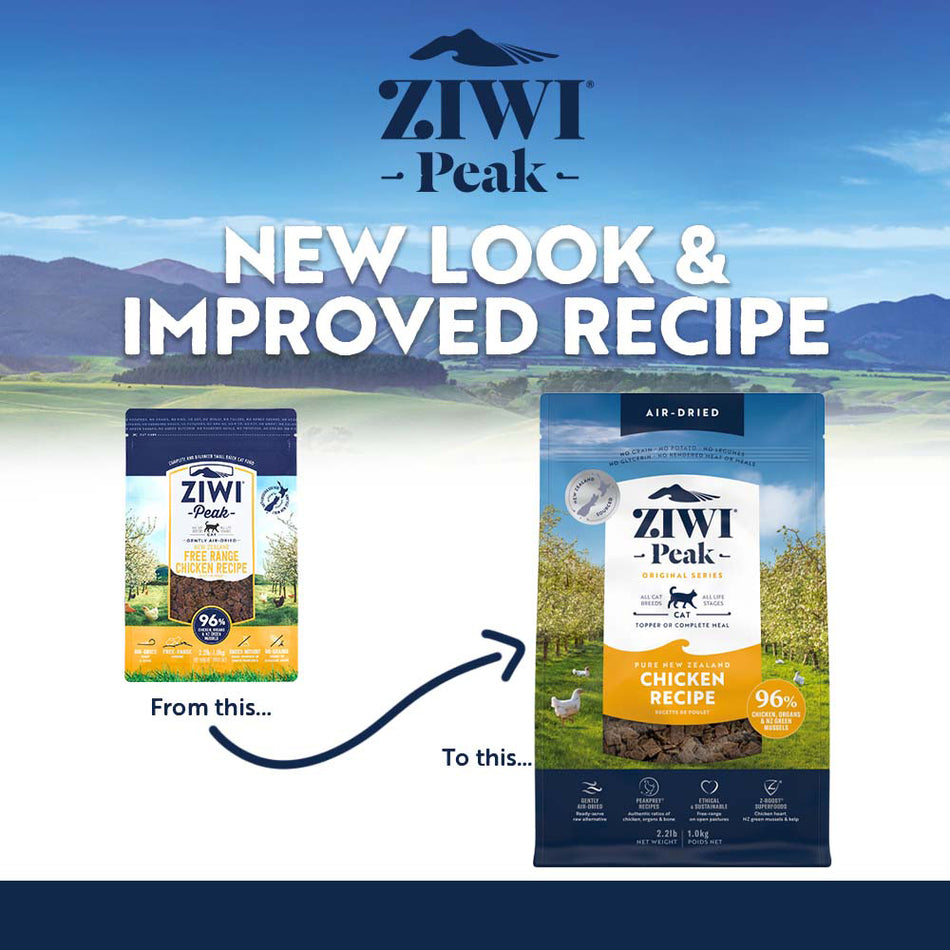 ZiwiPeak Air Dried Chicken New Look | Adult Cat | Pet Food Leaders