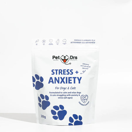 Pet Drs Stress + Anxiety Supplement | Dogs & Cats | Pet supplements | Pet Food Leaders