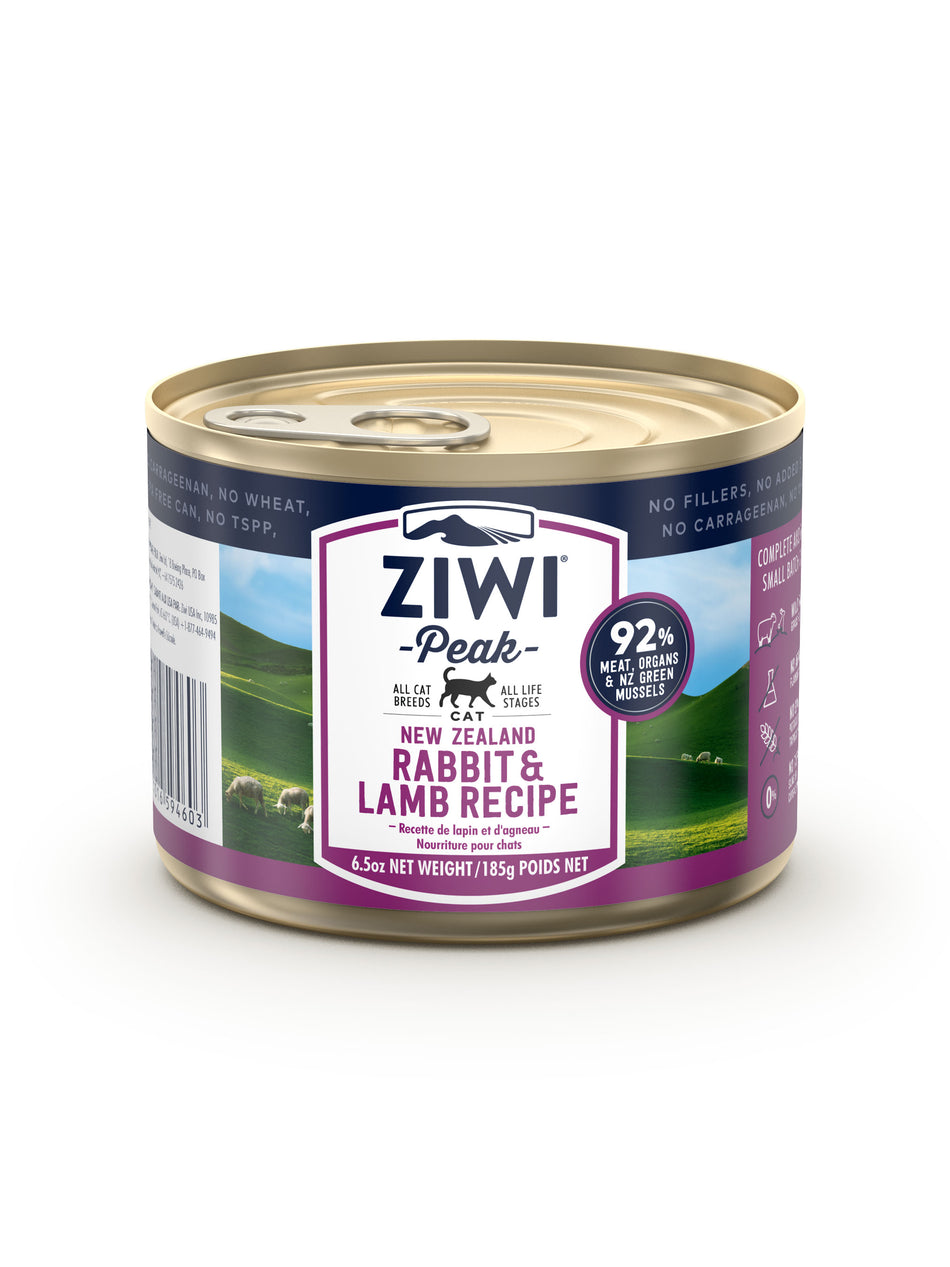 Ziwi Peak | Rabbit & Lamb | Adult Cat | Canned Wet | 185g | Pet Food Leaders