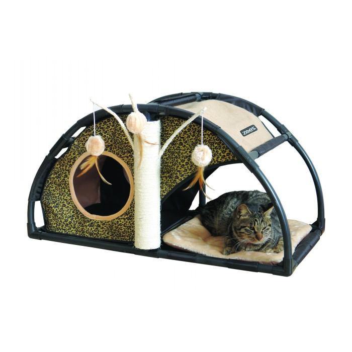 ZEEZ FELINE ARCH FUN HOUSE 81 x 40 x 40cm - 53-Z03603 | Pet Food Leaders