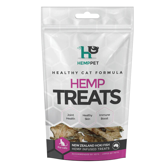 HempPet Hemp Infused New Zealand Hoki Fish | Cat Treats | Pet Food Leaders