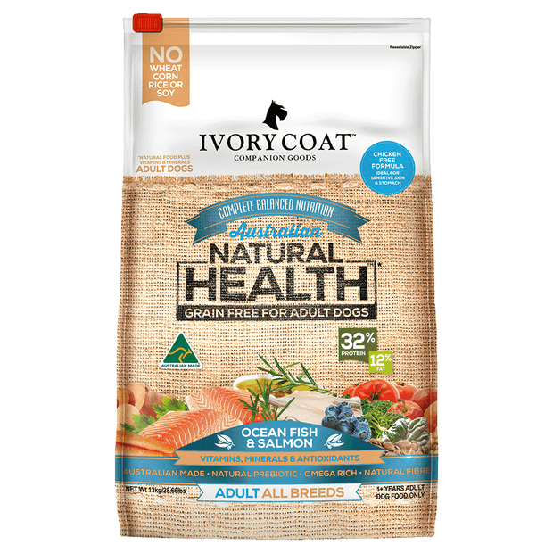 Ivory Coat Grain Free Ocean Fish & Salmon 13kg | Pet Food Leaders