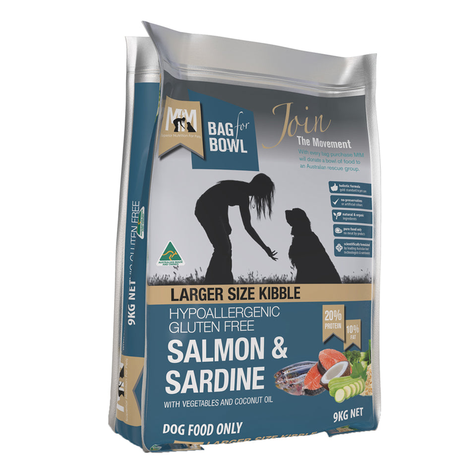 Meals for Mutts Gluten Free | Salmon & Sardine | Large Kibble | Pet Food Leaders