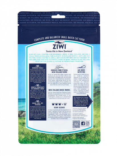 ZiwiPeak Air Dried Mackerel & Lamb | Adult Cat 400g | Pet Food Leaders