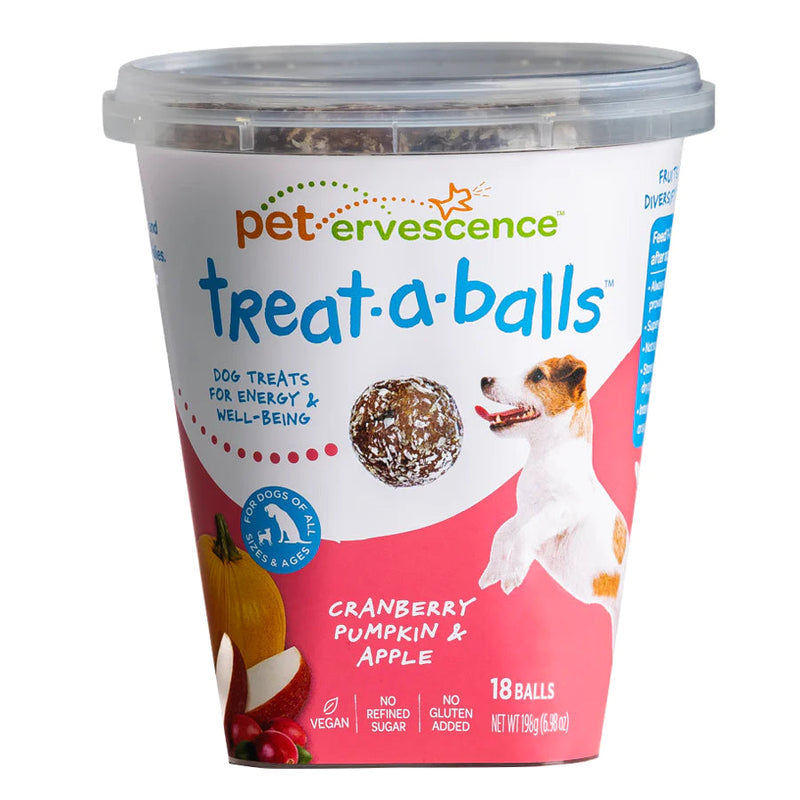 Petervescence Treat-A-Balls Cranberry, Pumpkin & Apple | Pet Food Leaders 