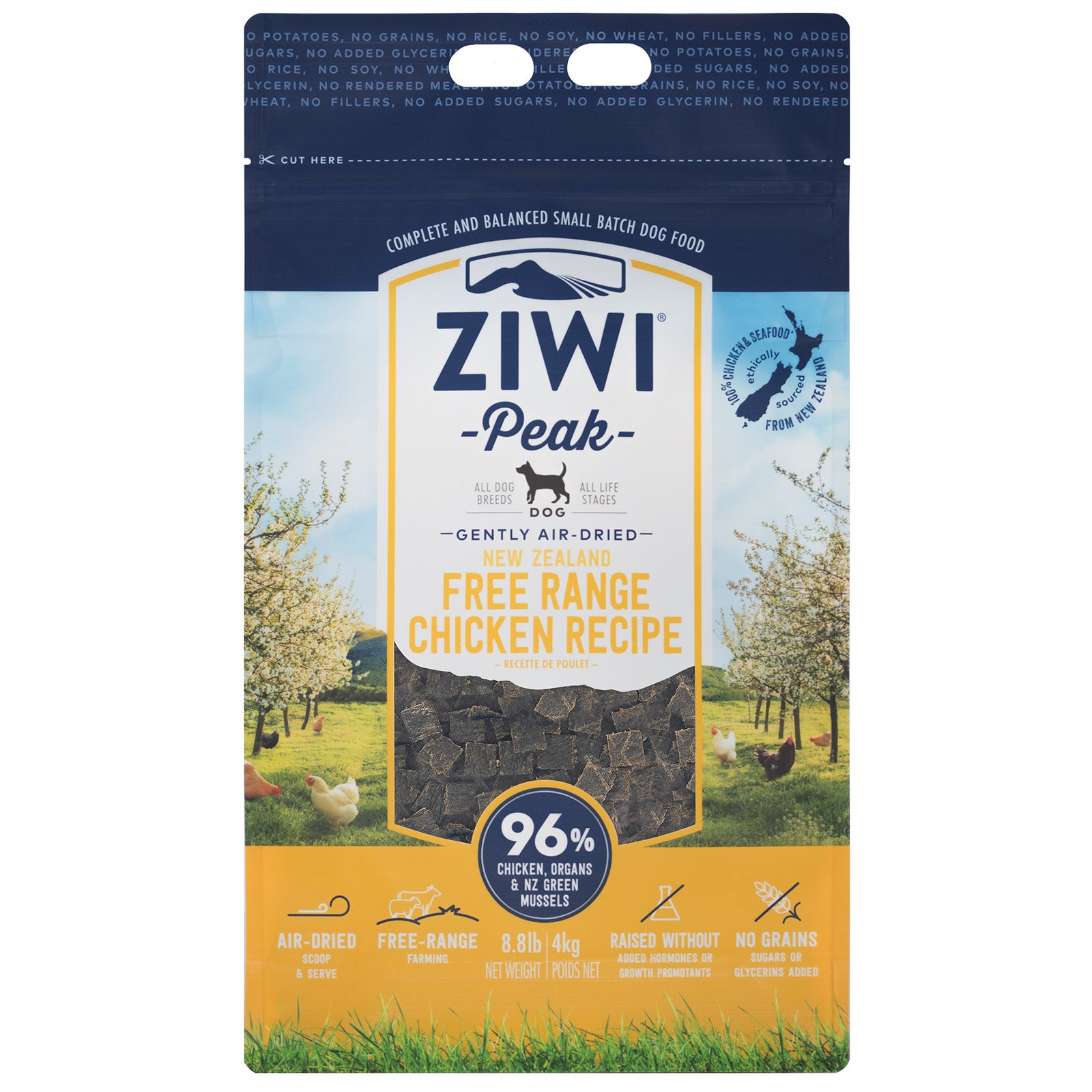 Ziwi Peak Air Dried Chicken Dog Food 4kg | Pet Food Leaders