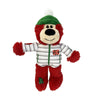 Kong Christmas Holiday Wild Knots Bear Assorted Plush Tug Dog Toy Med/Lge | Pet Food Leaders