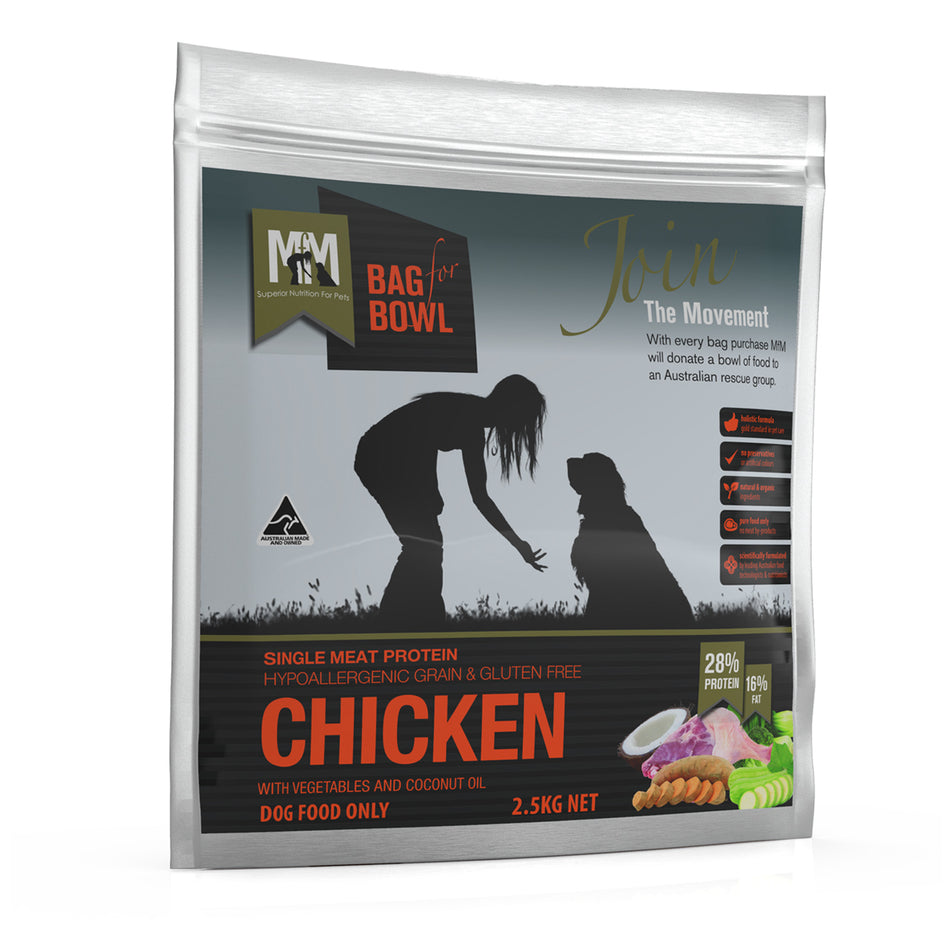 Meals for Mutts Dog Single Protein Chicken Grain and Gluten Free 2.5kg | Pet Food Leaders