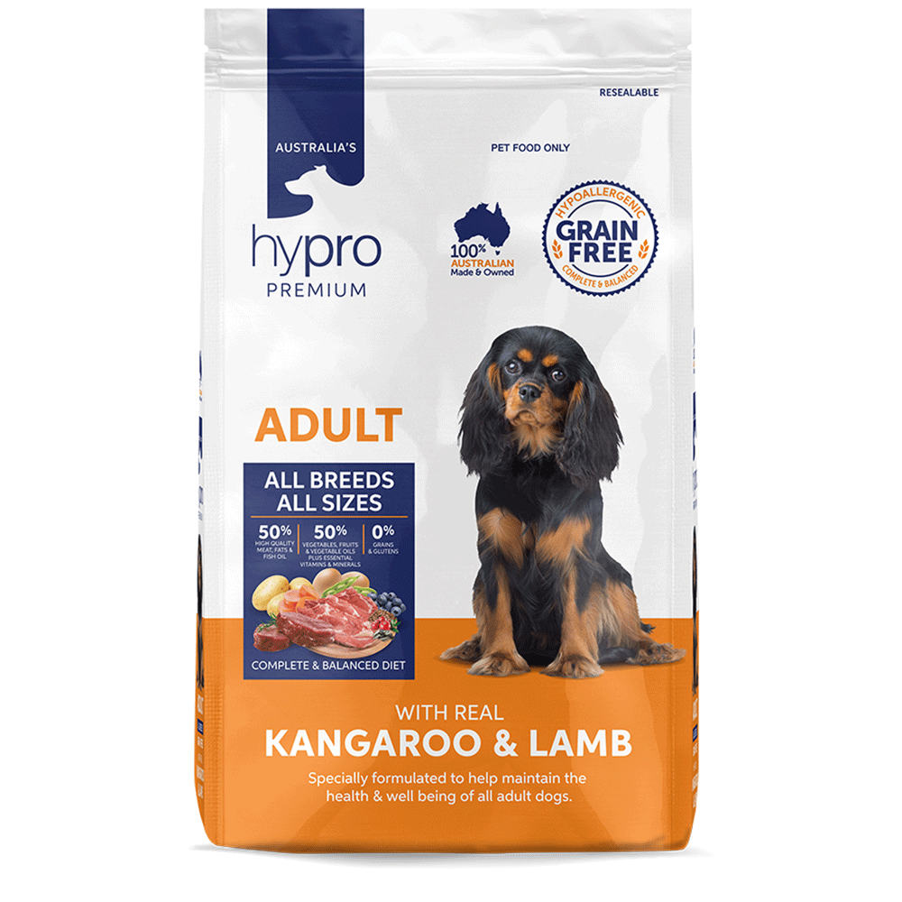 Hypro Premium Adult Grain Free Kangaroo and Lamb 9kg | Pet Food Leaders