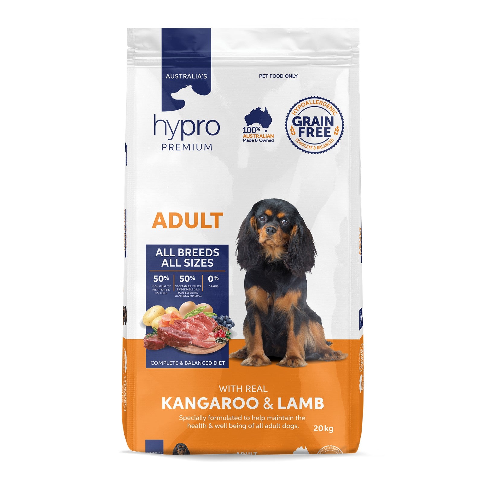 Hypro Premium Adult Grain Free Kangaroo and Lamb 20kg | Pet Food Leaders