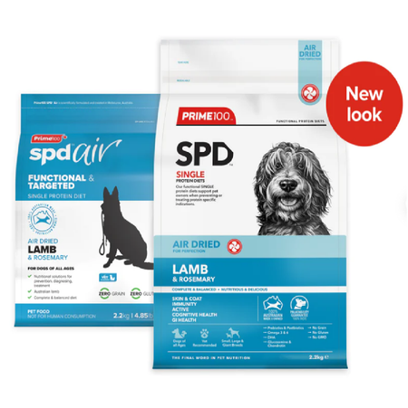 Prime100 SPD Air Dried Lamb And Rosemary 2.2kg new look | Pet Food Leaders