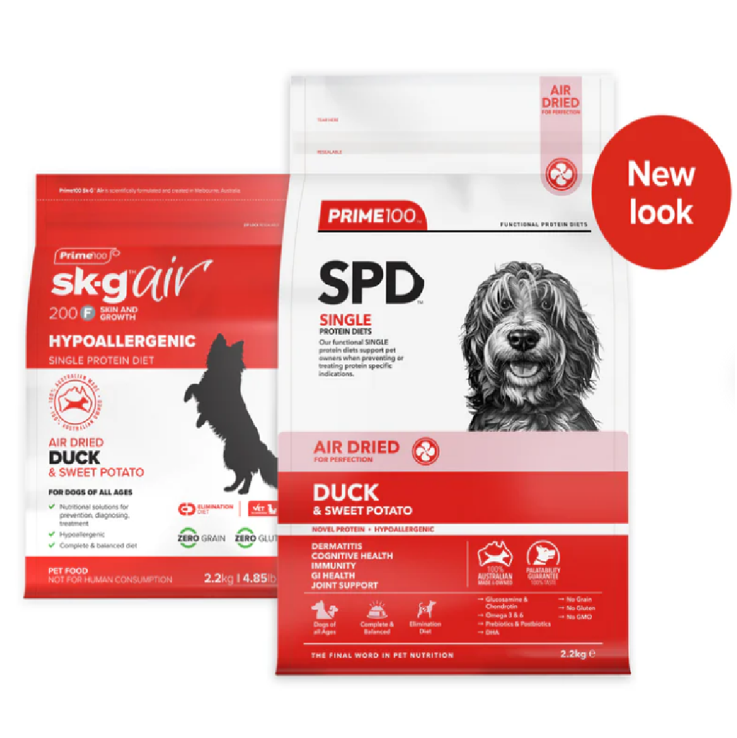 Prime100 SPD Air Dried Duck and Sweet Potato 2.2kg New look | Pet Food Leaders