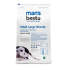 Man&#39;s Best Adult Large Breed Lamb &amp; Chicken with Sardine 12kg Back | Pet Food Leaders