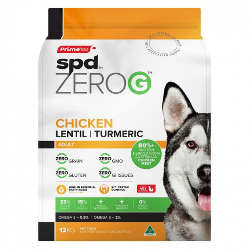 Prime ZeroG Chicken Lentil Turmeric - Pet Food Leaders
