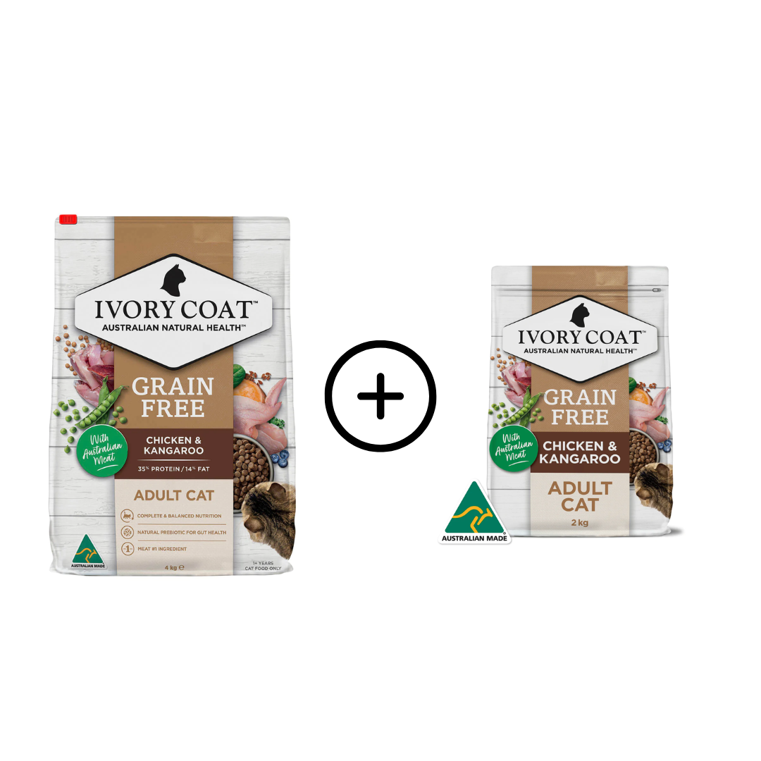 Ivory Coat Adult Cat Grain Free Chicken Kangaroo Pet Food Leaders