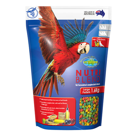 Vetafarm Nutriblend Pellets Large 1.6kg | Pet Food Leaders