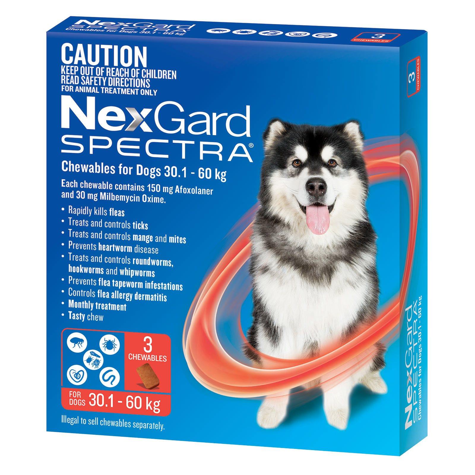 NexGard Spectra 30.1-60kg (3) | Pet Food Leaders