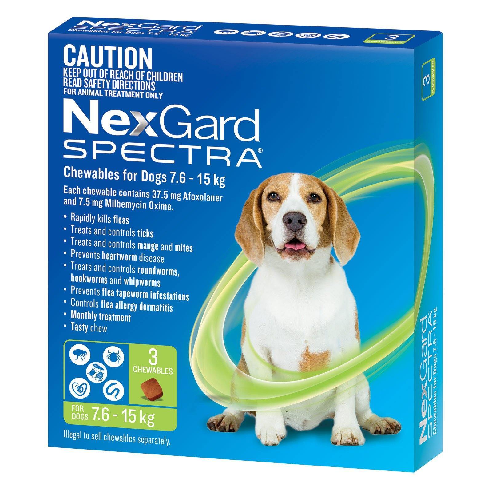NexGard Spectra 7.6 - 15kg 3 month | Pet Food Leaders