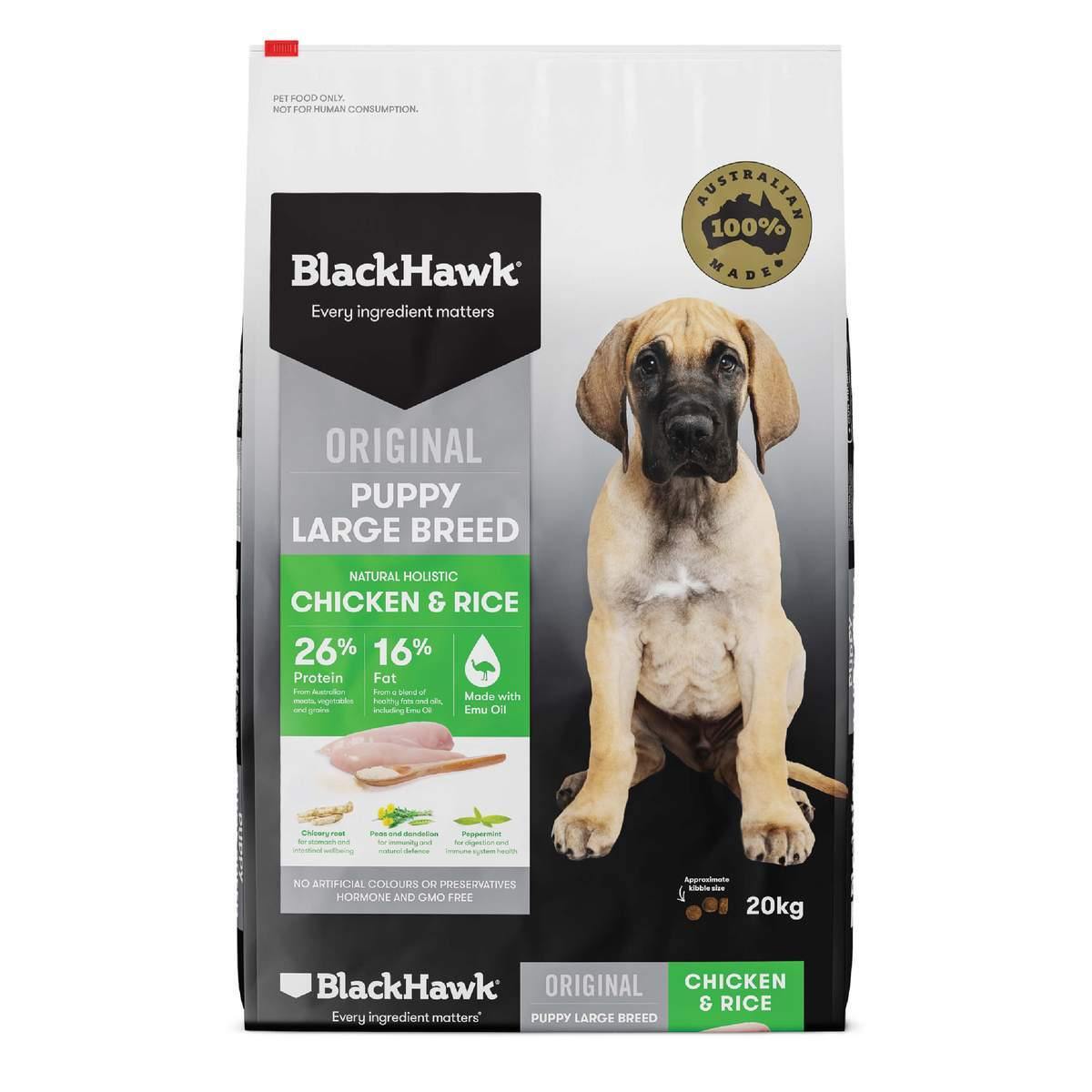 Black Hawk Puppy Large Breed Chicken and Rice | Pet Food Leaders