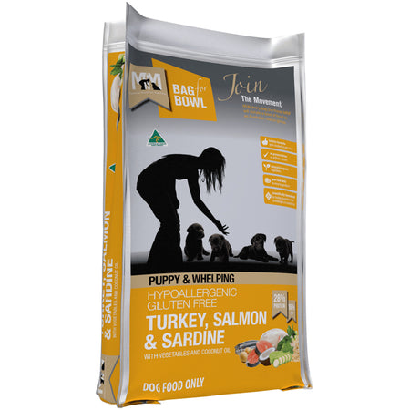 Meals for Mutts Puppy | Gluten Free | Turkey, Salmon & Sardine 9kg | Pet Food Leaders