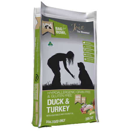 Meals for Mutts Grain and Gluten Free Duck & Turkey 20kg | Pet Food Leaders
