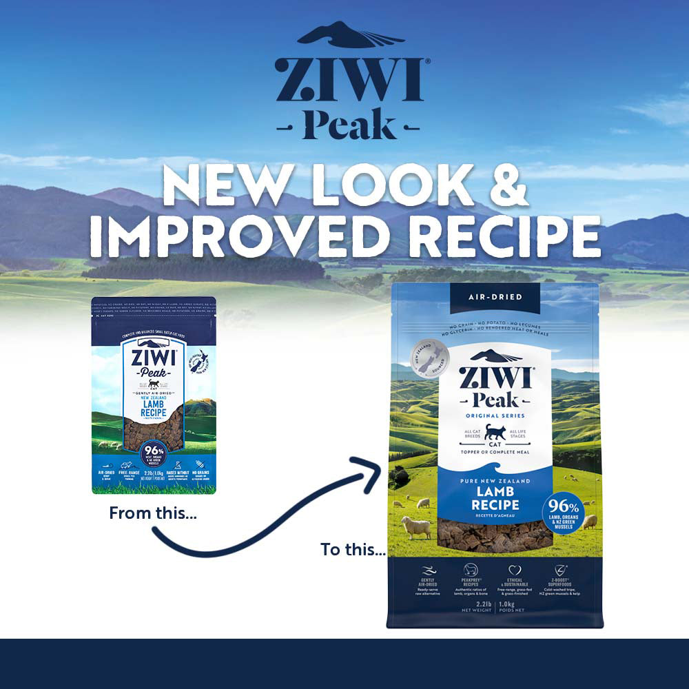 ZiwiPeak Air Dried Lamb New Look | Adult Cat | Pet Food Leaders