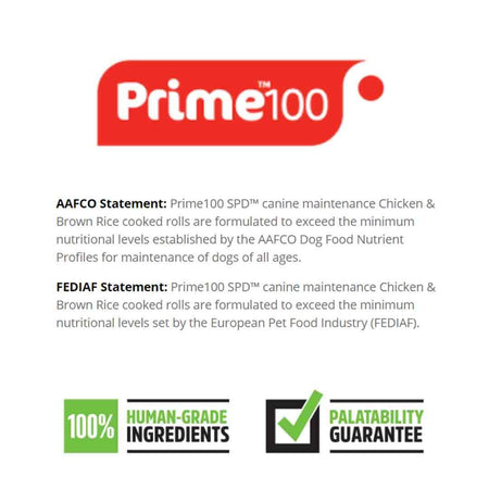 Prime100 SPD* Chicken & Brown | Wet Dog Food | Pet Food Leaders