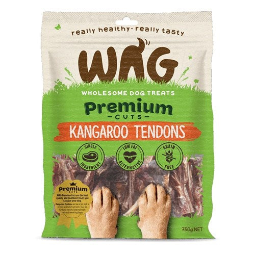 WAG Kangaroo Tendons 750g | Dog treats | Pet Food Leaders