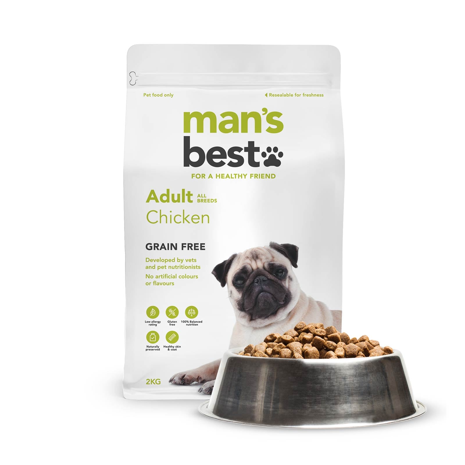 Man s Best Adult Chicken Dog Food Supplies Pet Food Leaders