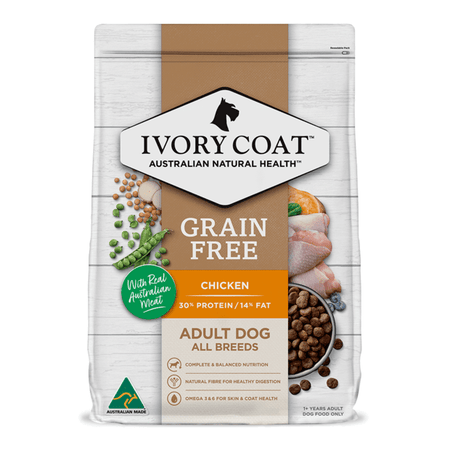 Ivory Coat Grain Free Dog Food Adult Chicken with Coconut Oil 13kg | Pet Food Leaders