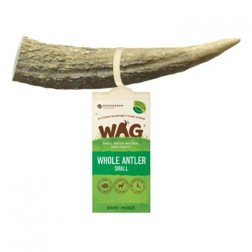 WAG Whole Deer Antler - Small | Dog treats | Pet Food Leaders