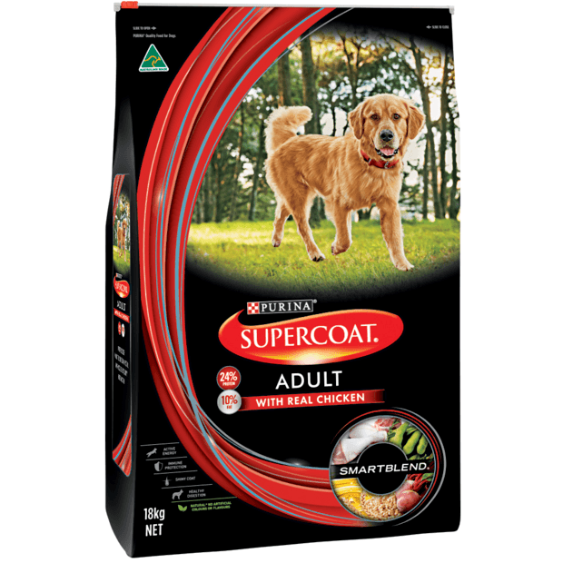 Supercoat Adult with Real Chicken 18kg | Pet Food Leaders
