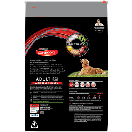 Supercoat Adult with Real Chicken 18kg | Pet Food Leaders