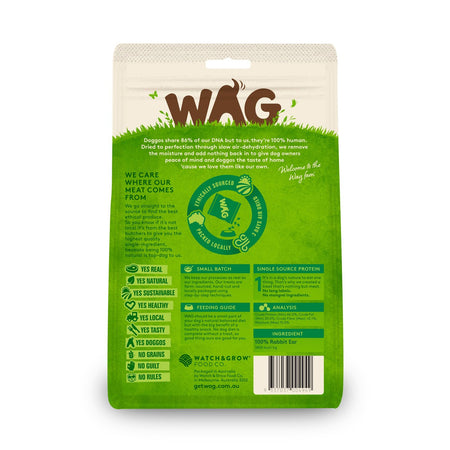 WAG rabbit ears (30pack) | Dog treats | WAG treats | Pet Food Leaders